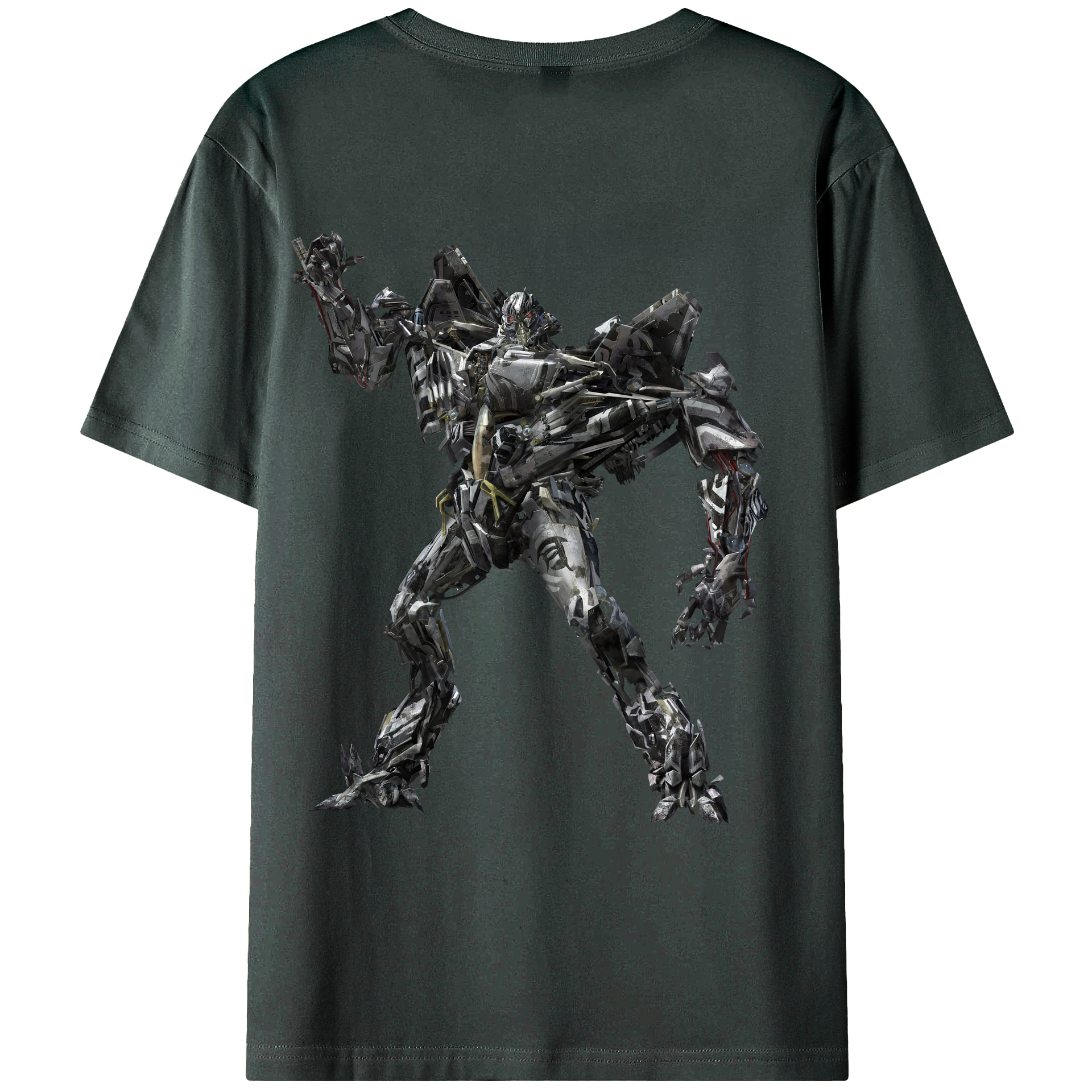 （画像用） Transformers トランスフォーマー 綿100％ メンズ半袖Tシャツ（バックプリント） 通気性